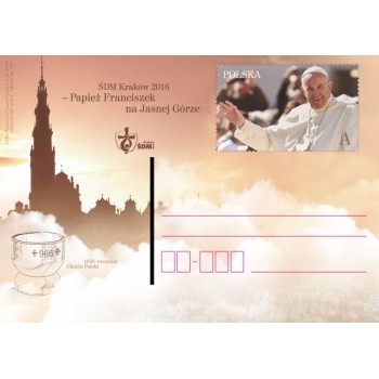 Cp 1753 ŚDM Kraków 2016 - Papież Franciszek na Jasnej Górze
