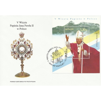FDC 1067  V. Wizyta papieża Jana Pawła II w Polsce