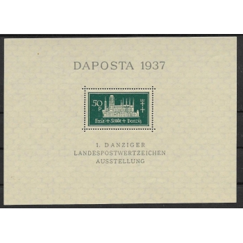 Blok 1 Wystawa Filatelistyczna DAPOSTA 1937