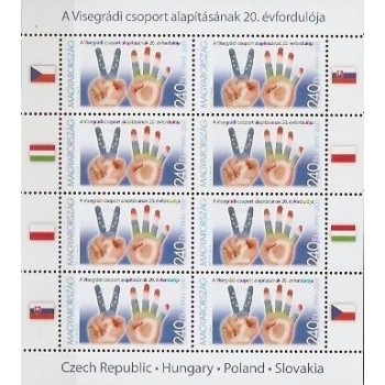 Arkusik 4357 20. rocznica Utworzenia Grupy Wyszehradzkie j -wydanie węgierskie
