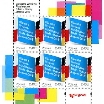 Arkusik 4433 Bilateralna Wystawa Filatelistyczna Polska - Niemcy "Kargowa 2012"