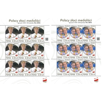 Arkusiki 4737-4738 Polscy złoci medaliści