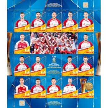 Arkusik 4913-4928 Złoci Medaliści FIVB Mistrzostw Świata w Piłce Siatkowej Mężczyzn Włochy - Bułgaria 2018