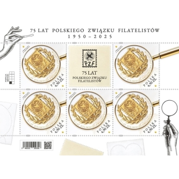 Arkusik 5480B 75-lecie Polskiego Związku Filatelistów