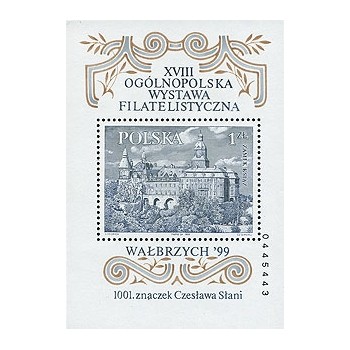 Blok 166B XVIII Ogólnopolska Wystawa Filatelistyczna "Wałbrzych '99"