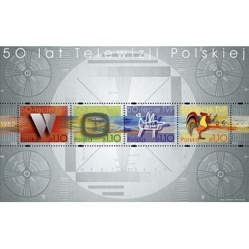 Blok 183 50-lecie Telewizji Polskiej