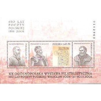 Blok 211I 450 lat Poczty Polskiej