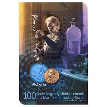 Blok 233 100-lecie Nagrody Nobla z chemii dla Marii Skłodowskiej-Curie