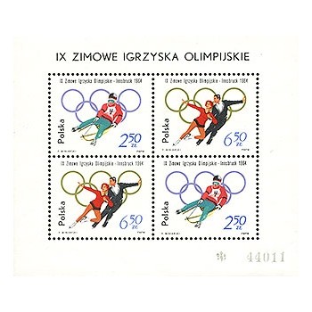 Blok 41 IX Zimowe Igrzyska Olimpijskie Innsbruck 1964