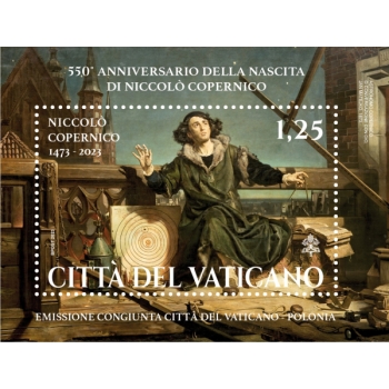 Blok 371 550.rocznica urodzin Mikołaja Kopernika-wydanie watykańskie