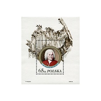 Blok 127I 300. rocznica urodzin Jana Sebastiana Bacha