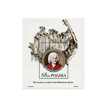 Blok 127II 300. rocznica urodzin Jana Sebastiana Bacha