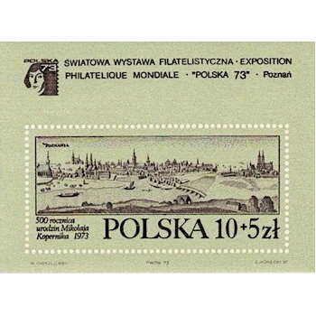 Blok 91A Światowa Wystawa Filatelistyczna "Polska 73"