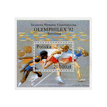 Blok 148B Światowa Wystawa Filatelistyczna OLYMPHILEX '92 w Barcelonie