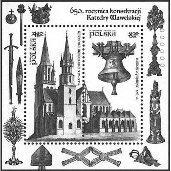 Blok 256ND 650. rocznica konsekracji Katedry Wawelskiej