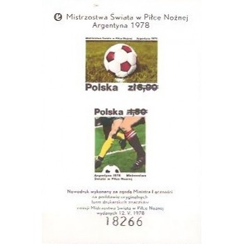 Nowodruk 2410-2411ND Mistrzostwa Świata w piłce nożnej-Argentyna 1978