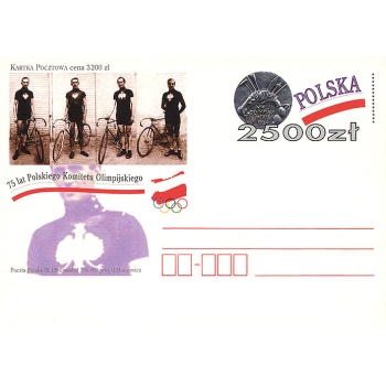 Karta Cp 1079 75 lat Polskiego Komitetu Olimpijskiego