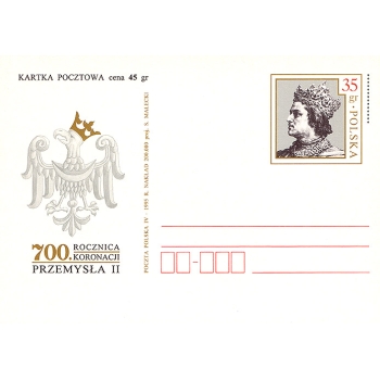 Karta Cp 1096 700.rocznica koronacji Przemysła II