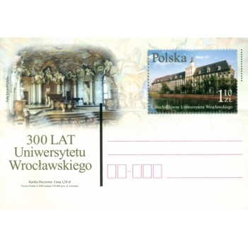 Karta Cp 1289  300 lat Uniwersytetu Wrocławskiego