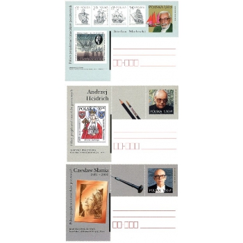 Cp 1415-1417  Polscy projektanci znaczków pocztowych