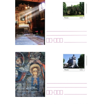 Cp 1578-1579 Obiekty z Listy Światowego Dziedzictwa Kultury UNESCO w Polsce