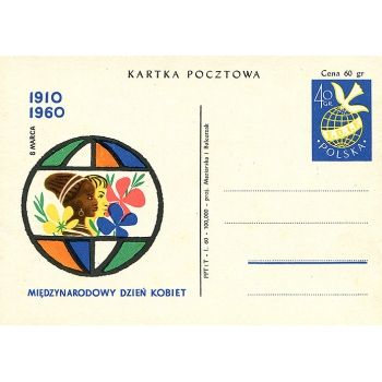 Karta Cp 175 50 lecie Międzynarodowego Dnia Kobiet