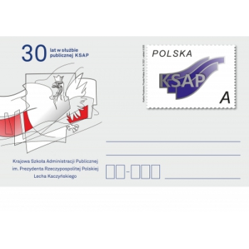 Karta Cp 1915  30 lat w służbie publicznej KSAP