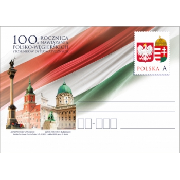 Cp 1943  100. rocznica nawiązania polsko-węgierskich stosunków dyplomatycznych