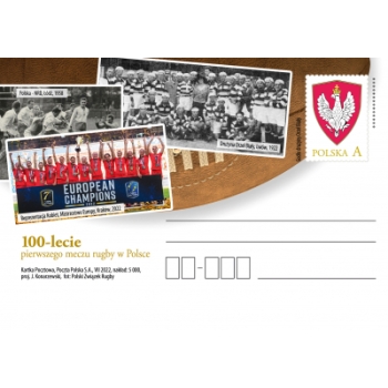 Cp 1970 100-lecie pierwszego meczu rugby w Polsce