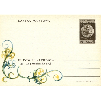 Karta Cp 391 III Tydzień Archiwów