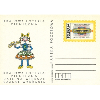 Karta Cp 597 Krajowa Loteria Pienięzna