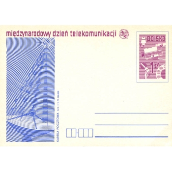 Karta Cp 673 Międzynarodowy Dzień Telekomunikacji