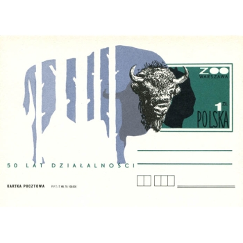 Karta Cp 731 50-lecie Warszawskiego ZOO