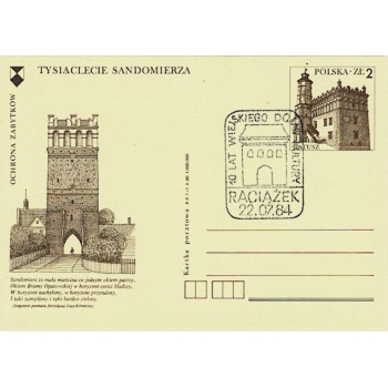 Karta Cp 743 100-lecie Sandowmierza sygn.I.80. 1 000 000