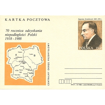 Cp 984 70. rocznica odzyskania niepodległości - Eugeniusz Kwiatkowski