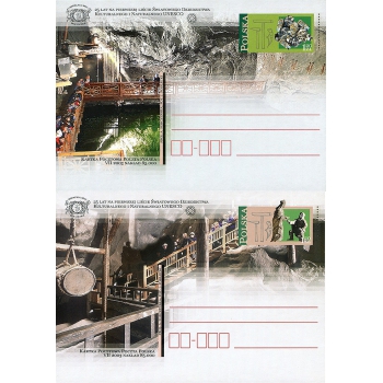 Karty Cp 1319-1320  Podziemia kopalni soli w Wieliczce