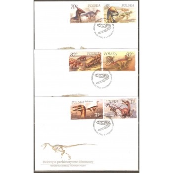 FDC 1139  Zwierzęta prehistoryczne - dinozaury