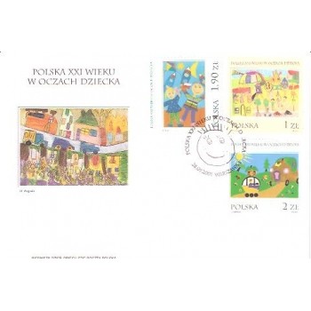 Koperta FDC 1189 Polska XXI wieku w oczach dziecka