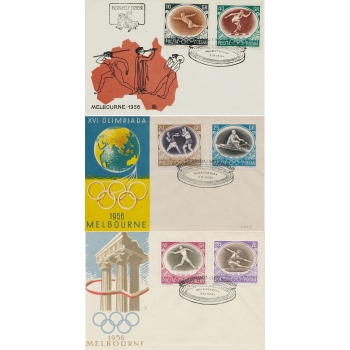 Koperty FDC 128 Igrzyska Olimpijskie w Melbourne