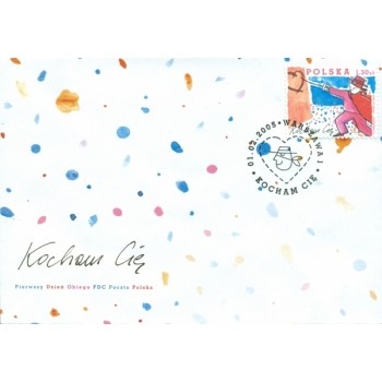 Koperta FDC 1313 Kocham Cię (2005)