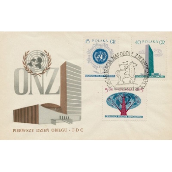 Koperta FDC 134 Wydanie poświęcone ONZ