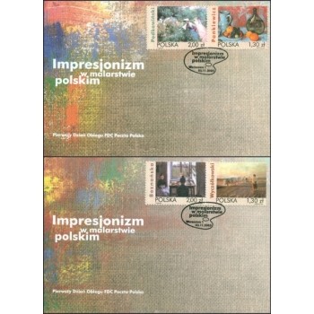 Koperty FDC 1342 Impresjonizm w malarstwie polskim