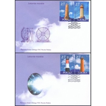 FDC 1357 Latarnie morskie (kpl. 2 kopert FDC)