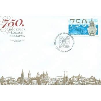 FDC 1384 750. rocznica lokacji Krakowa