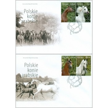 FDC 1389 Polskie konie arabskie (kpl. 2 kopert FDC)