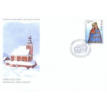 Koperta FDC 1423 Sanktuaria Maryjne - Maria Śnieżna