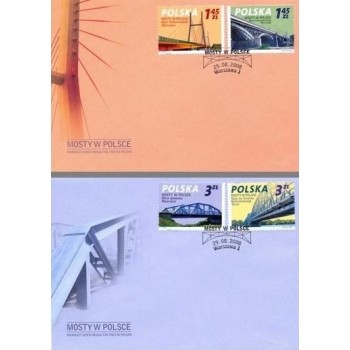 Koperty FDC 1427 Mosty w Polsce