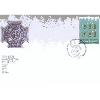 FDC 1515 100-lecie harcerstwa polskiego