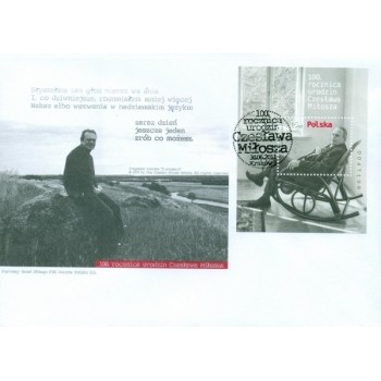FDC 1546 100. rocznica urodzin Czesława Miłosza