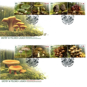 FDC 1588-1589 Grzyby w polskich lasach